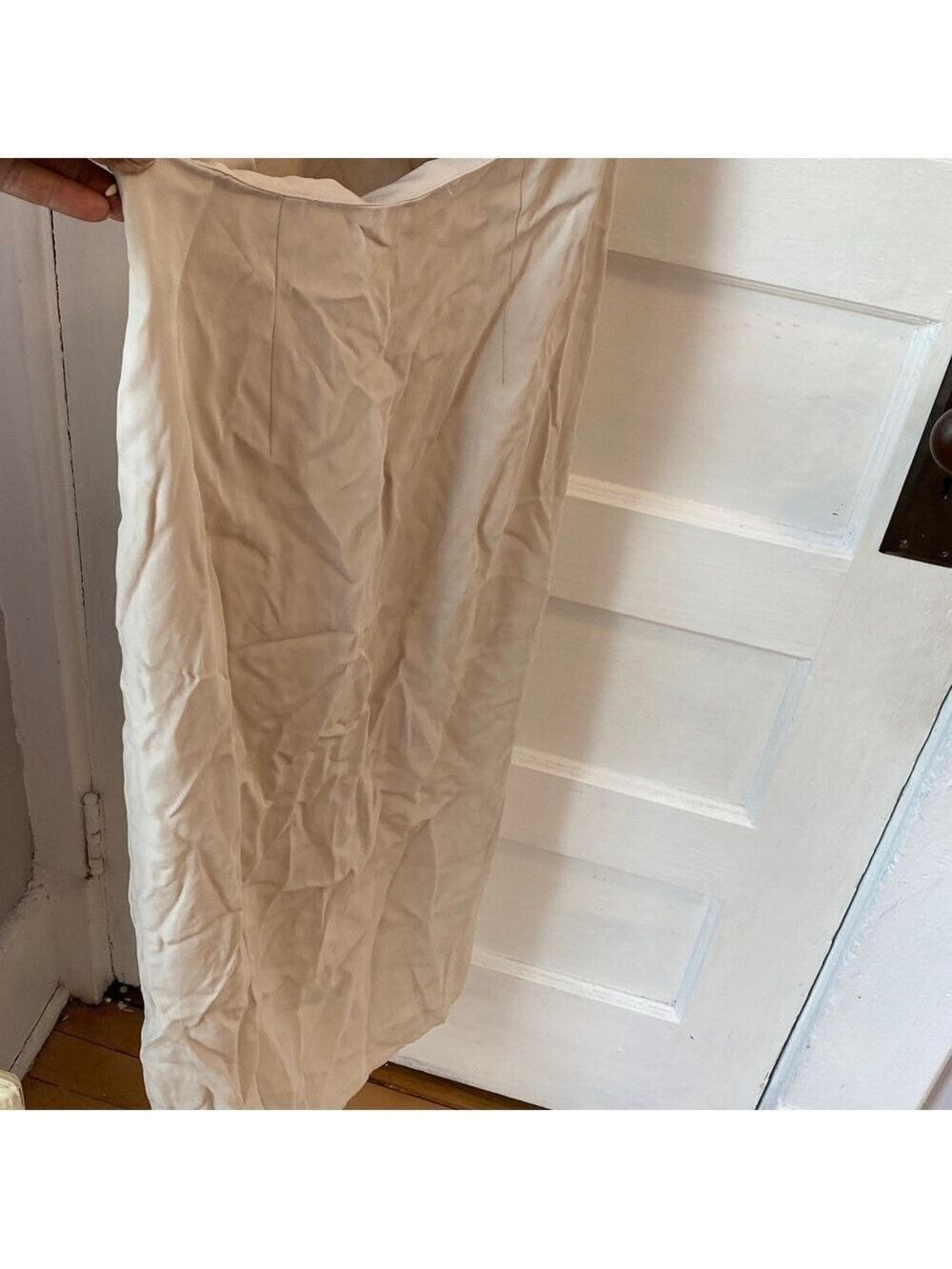 Zara Cut Out V-neck Beige Dress, Size S - Picture 10 of 15